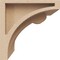 Ekena Millwork 4"W x 4"D x 4"H Wide Viola Rough Cedar Woodgrain TimberThane Corbel, Primed Tan CORUR04X04X04VIORCPR - alternate 4